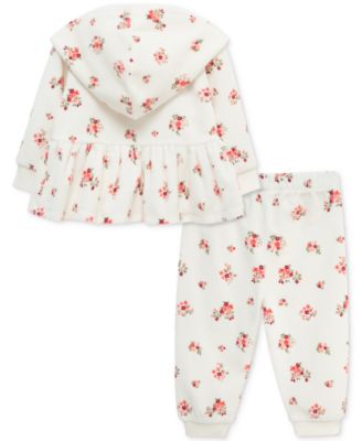 Baby Girls Garden Hoodie & Pants, 2 Piece Set