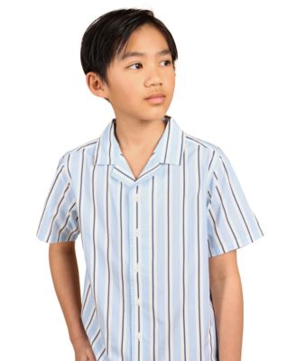 Big Boys Striped Camp Shirt