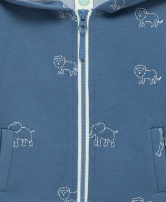 Baby Zip-Up Safari Hoodie & Pants, 2 Piece Set