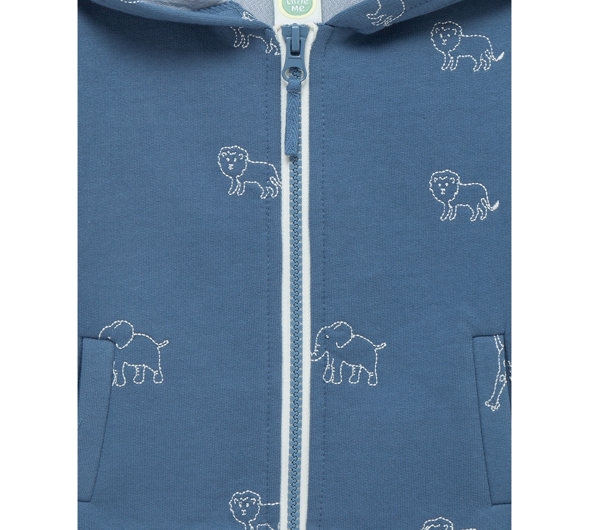 Little Me Baby Zip-Up Safari Hoodie & Pants, 2 Piece Set