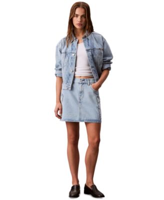 Calvin Klein Jeans - Women's Denim Cargo Mini Skirt
