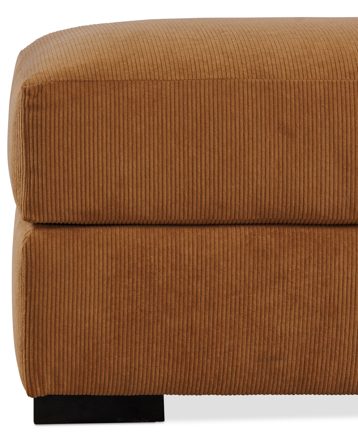 Macy's Rhyder Fabric Ottoman, Exclusively At  In Brown
