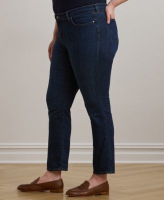Plus-Size Mid-Rise Straight Jean