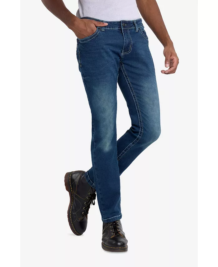 Men's Modern Fit Saddle Stitch Jeans - thumbnail 4