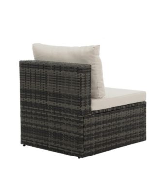 Streamdale Premium Patio Furniture Set PE Wicker, Tempered Glass Table