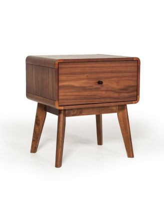 Modern Mid Century Nightstand with Single Drawer