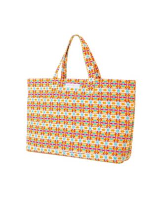 Patterned Quilted Tote Bag