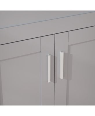 24" Bathroom Vanity Cabinet with Stainless Steel Sink