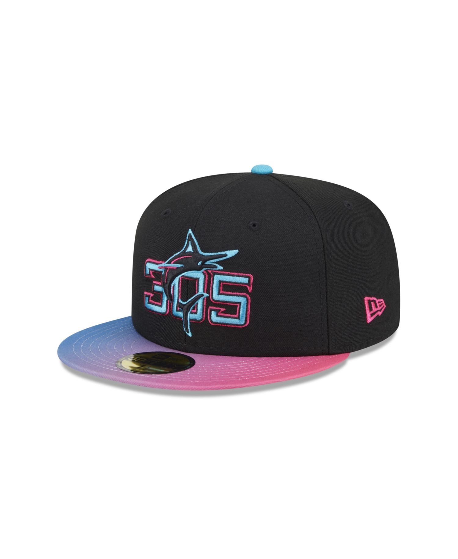 Men's Black Miami Marlins 2025 City Connect 59FIFTY Hat