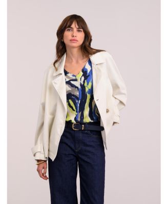 Women's V-Neck Drape Blouse