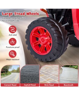 Kids Ride-On ATV 24V Battery Powered Electric Vehicle w/ Wireless Connection Music Radio LED Lights