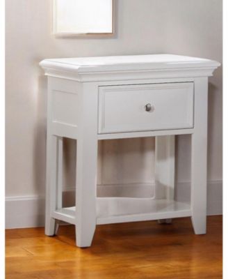 Sleek One Drawer Nightstand with Storage Drawer for Bedroom