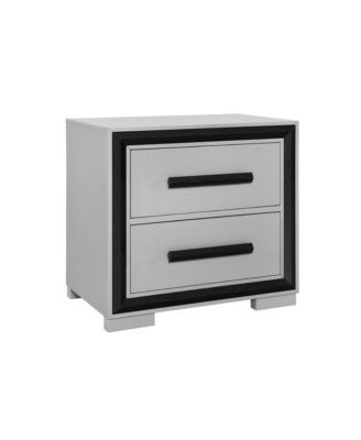 2-Drawer Nightstand – Modern Bedside Table with Storage