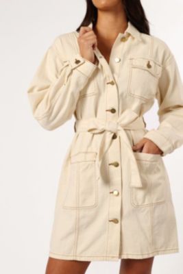 Women's Otto Long Sleeve Mini Denim Dress