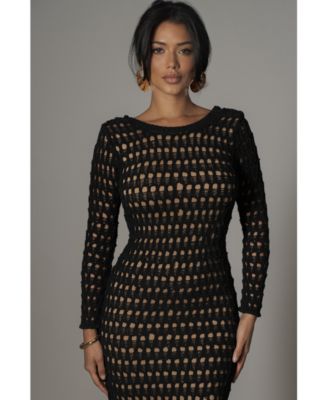 Women's Terra Cotta Serene Wonders Crochet Dress