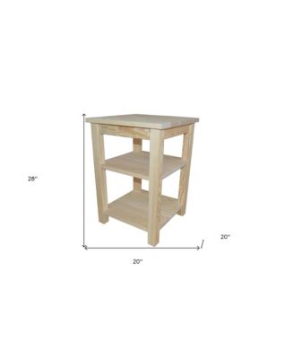 Solid Wood Nightstand for Bedroom Storage and Bedside Organization