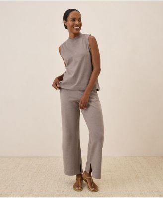 Women's Organic Cotton Airplane Mock Neck Shell