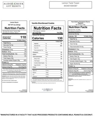 Lemon Twist 3-High Tower, 4 Pieces