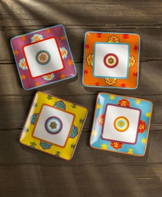 Galicia Canape Plates, Set of 4