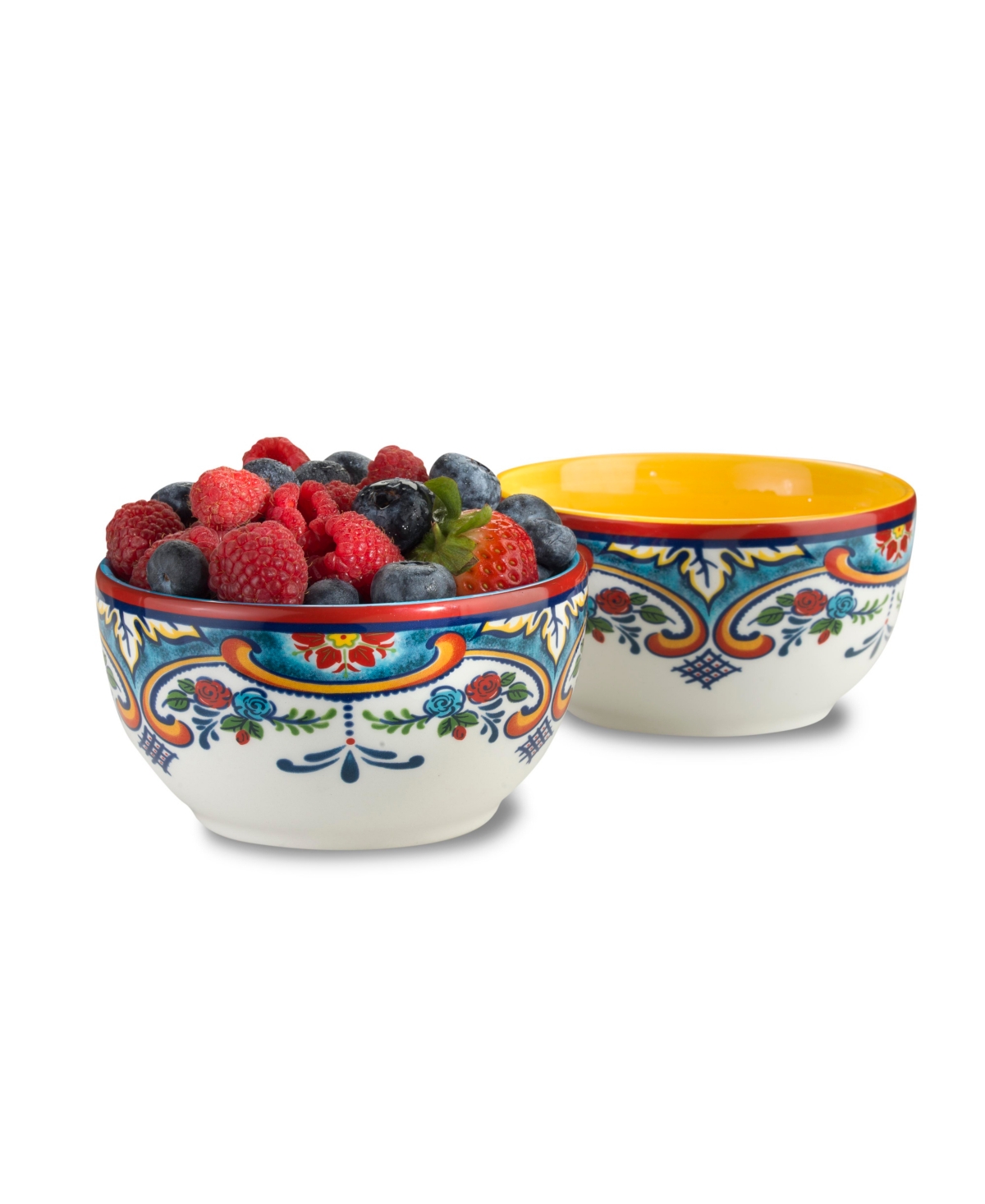 Euro Ceramica Zanzibar Dipping Bowls, Set Of 4 In Multi