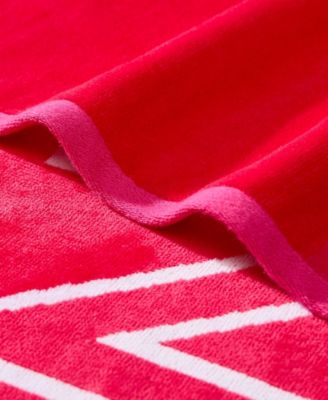 Logo Stripe Jacquard Beach Towel Set, 68" X 36"