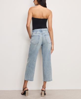 Women's Crystal Stars Good 90s Cropped Jeans, Regular & Plus Size