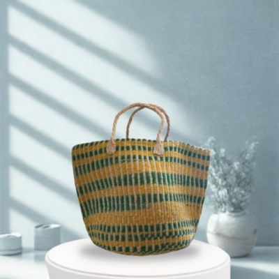 Citrus Large Handmade Sisal Sustainable Basket Tote