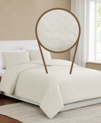 Woven Texture 3-Pc. Comforter Set, King