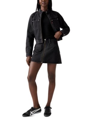 Women's Cotton Moto Icon Mini Skirt