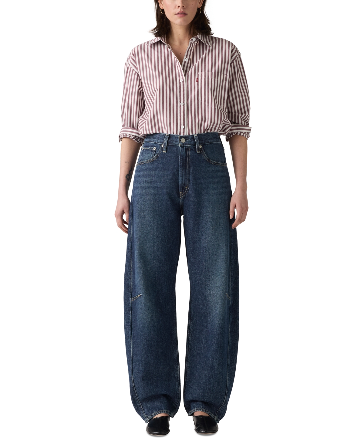 Levi's Women's Cinch High-Rise Barrel-Leg Jeans, Macy's Exclusive - New Shades