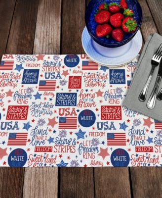 Home of the Brave Premier Fabric Placemats, Set of 4