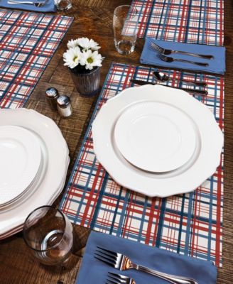 Patriotic Plaid Premier Fabric Placemats, Set of 4