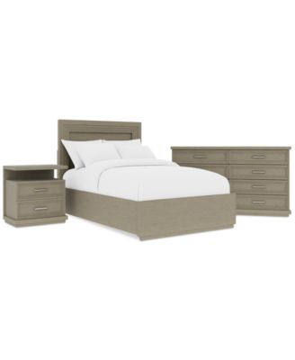 Cascade 3-Pc. Bedroom Set (Full Bed, Dresser & Nightstand)
