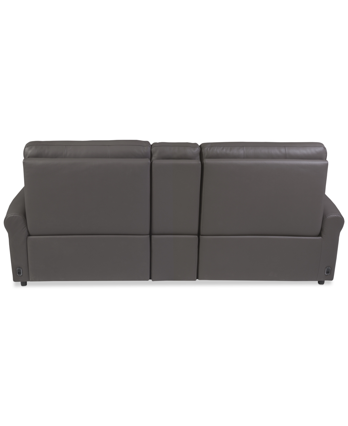 Macy's Thandler 3-pc. Leather Sofa With 2 Power Recliners And 1 Storage Console, Exclusively At