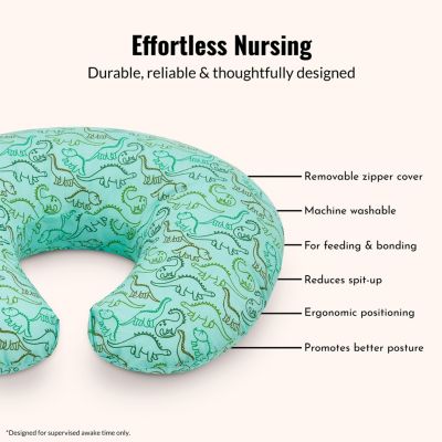 Beeboo Nursing Pillow and Positioner, Removable and Washable Pillow Cover, Breathable Fabric