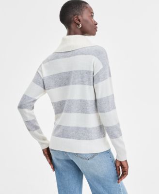 100% Cashmere Women's Quarter-Zip Sweater, Created for Macy's