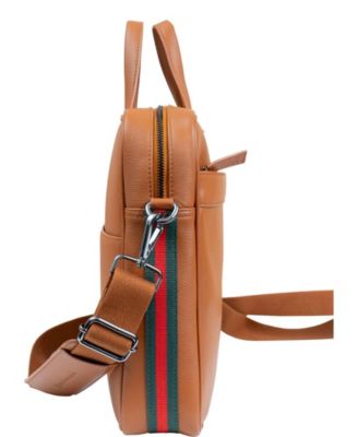 The Hey Handsome 18in Pebble Grain Genuine Leather Briefcase