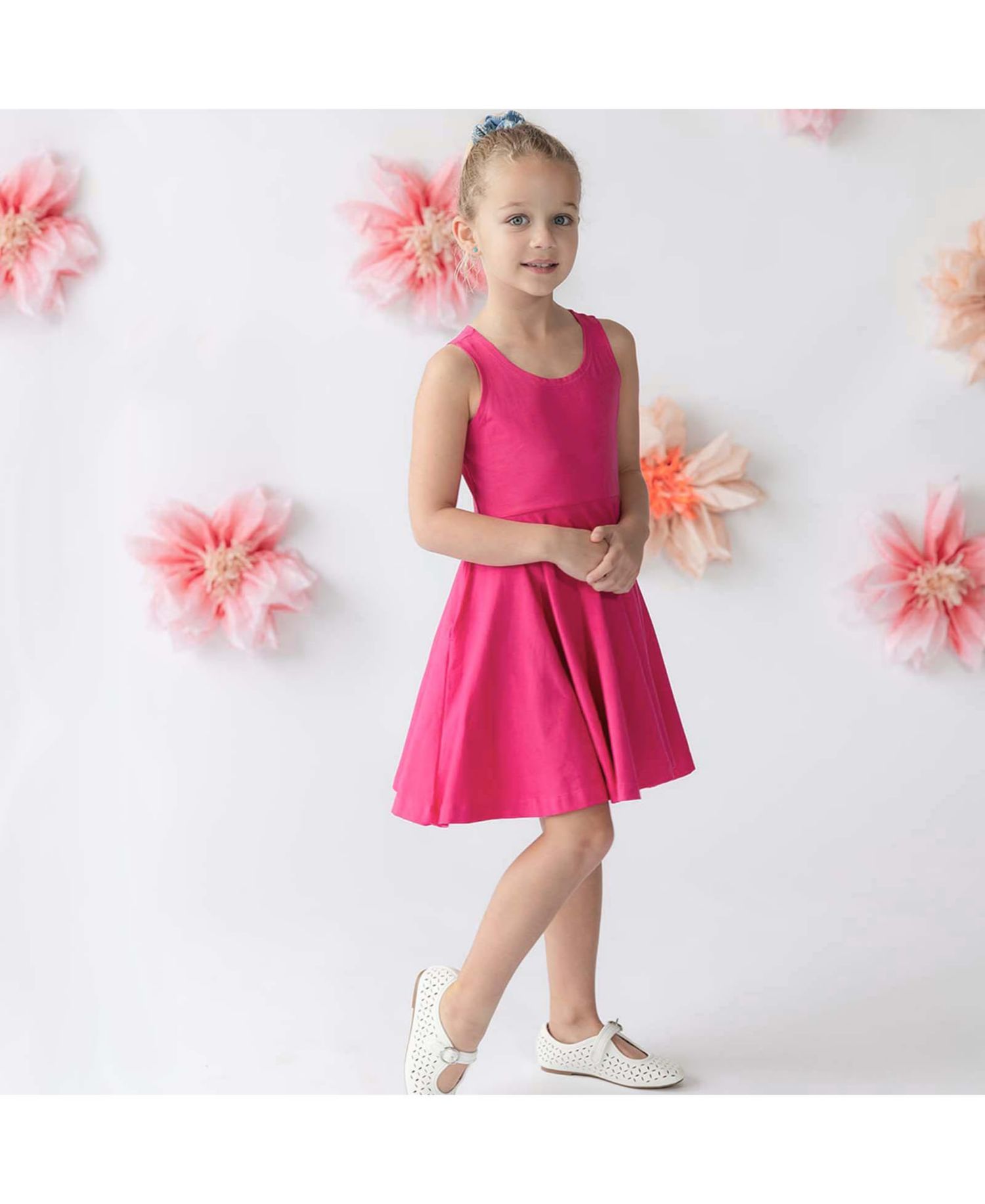 Girls Fair Trade Cotton Sleeveless Twirl Dress