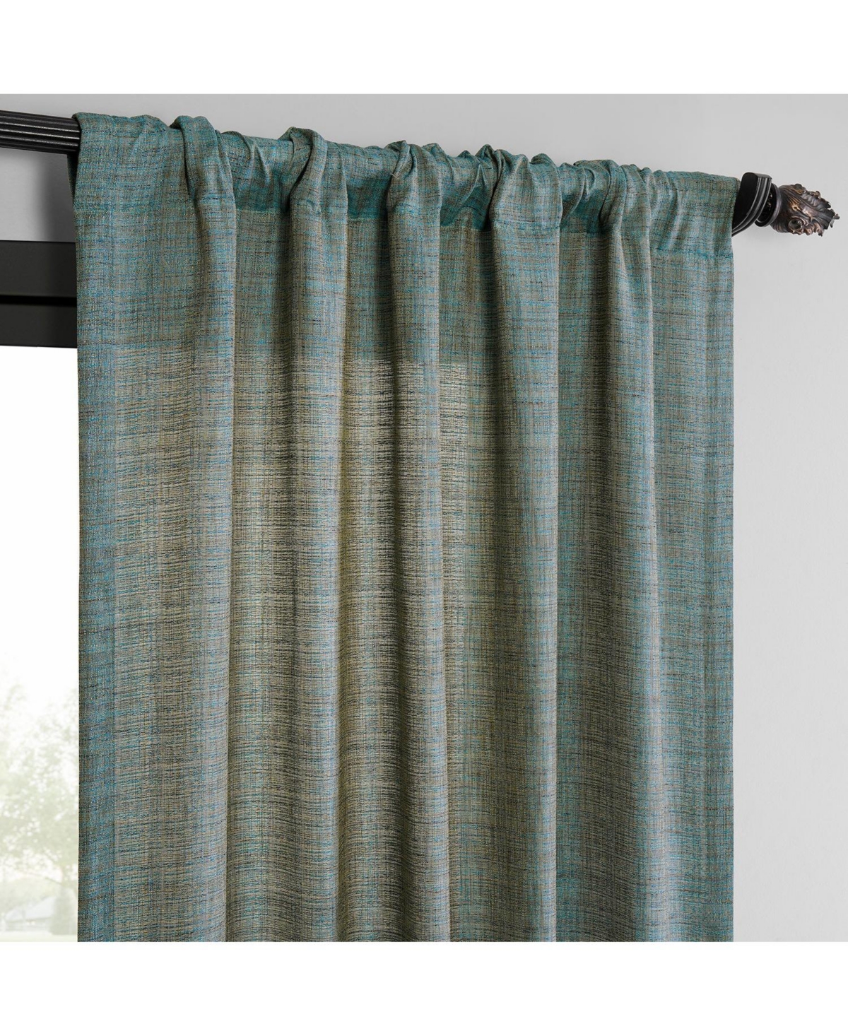 Half Price Drapes Ivory Raw Weave Linen Curtains (2 Panels) Rod Pocket Window Curtains And Drapes, 50w X 84l