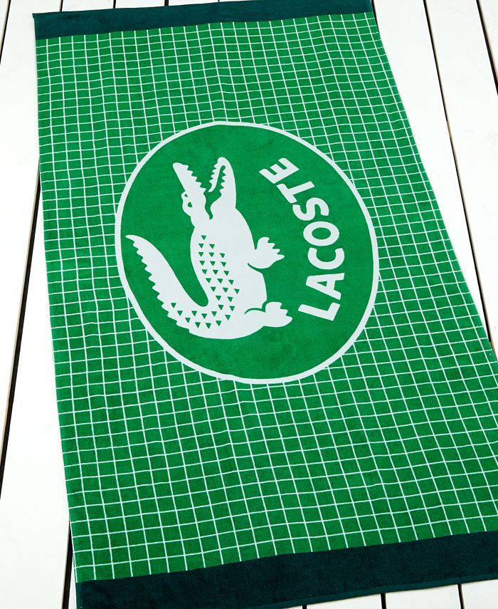 Lacoste CLOSEOUT! Croc Solid 30 x 54 Bath Towel - Macy's