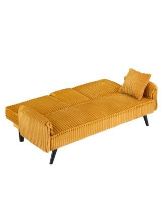 Streamdale Minimalist style, straight-line corduroy sofa suitable for sitting and lying in the living room and bedroom