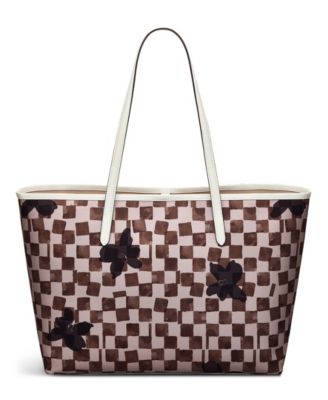 Southwell Gardens Check Large Open Top Tote Bag