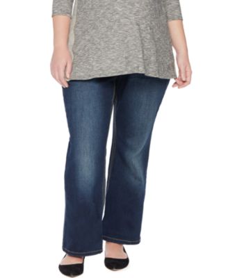 Jessica Simpson - Plus Size Bootcut Maternity Jeans, Dark Wash