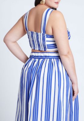 Women's Plus Size Split Strap Crop Top