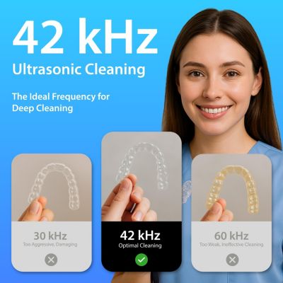 Professional Digital Timer Ultrasonic Jewelry Cleaner with w/ Cleaner Concentrate for Eyeglasses Rings Coins