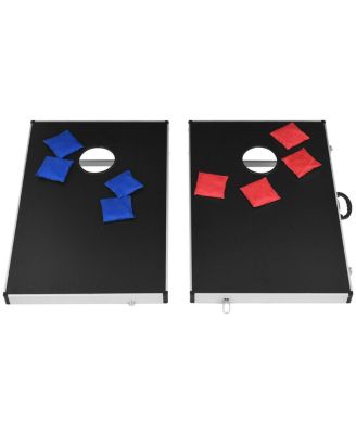 Cornhole Set with Foldable Design and Side Handle