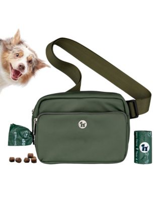 3-in-1 Crossbody Dog Walk Bag with Matching Planet-Safe Dog Poop Bags