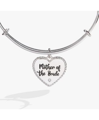 Mother Of The Bride Heart Bangle Bracelet