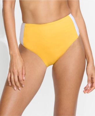 Women's Seamed High Waisted Bikini Bottoms