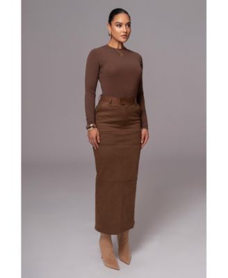 Women's Joy Suede Maxi Skirt